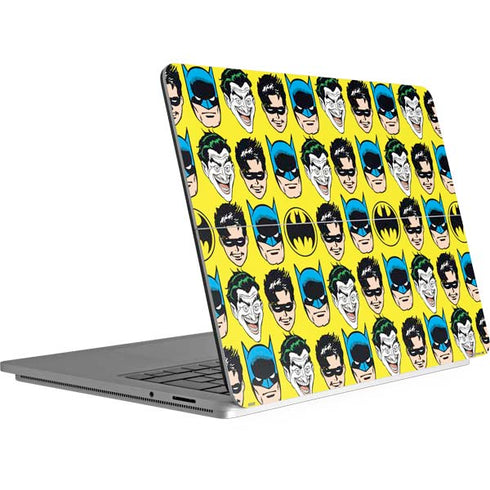 DC Comics Batman Vintage Character Pattern - Joker and Robin Surface Laptop Studio Skin